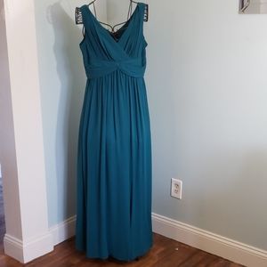 Donna Morgan Dark Teal Gown size 14